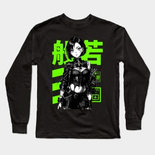 Goth Grunge Anime Manga Girl Cyberpunk Dark Techno Style Goth Japanese Fashion #6 Long Sleeve T-Shirt